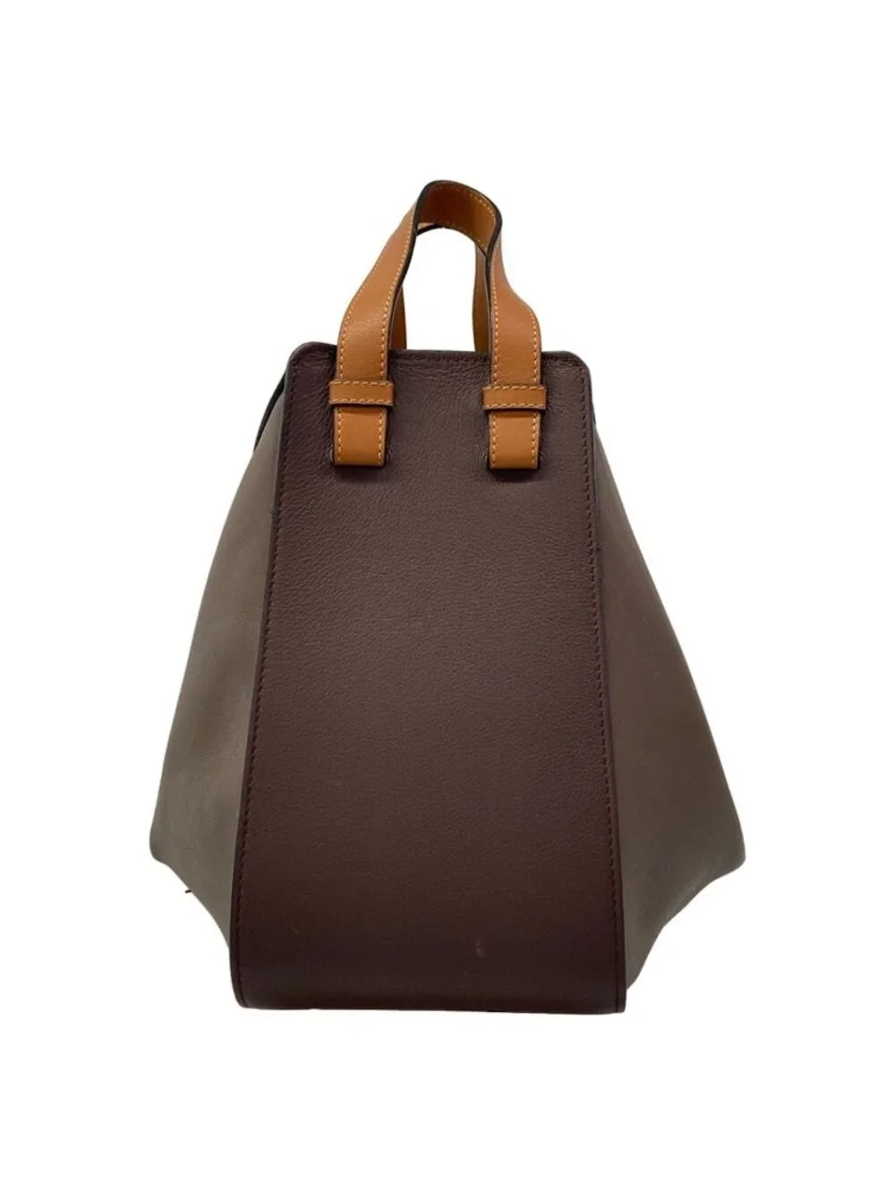 Loewe Handbag Hammock Bag Small Dark Brown Bordeaux Tricolor Leather